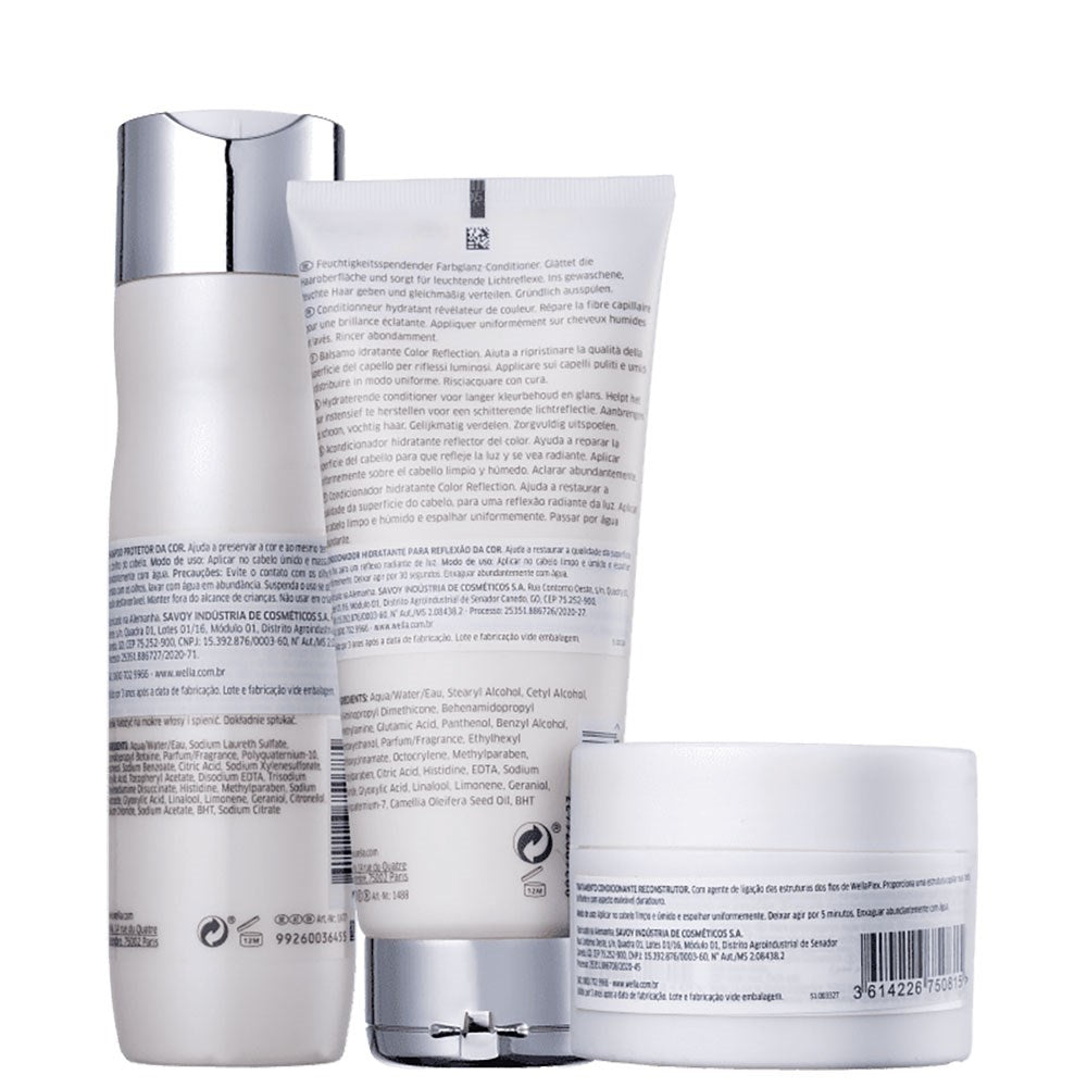 Kit Wella Color Motion+ Shampoo 250 ml + Condicionador 200 ml + Máscara 150 ml