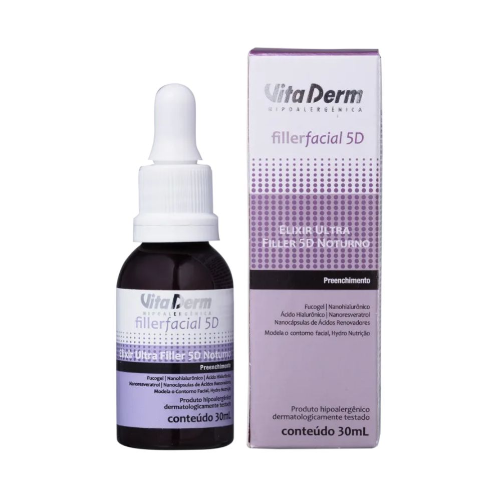 Vita Derm Filler Facial 5D Sérum Noturno 30 ml
