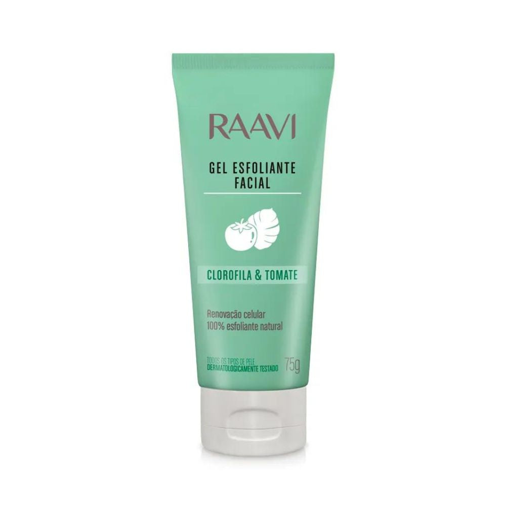 Esfoliante Raavi Gel Facial Clorofila e Tomate 75g