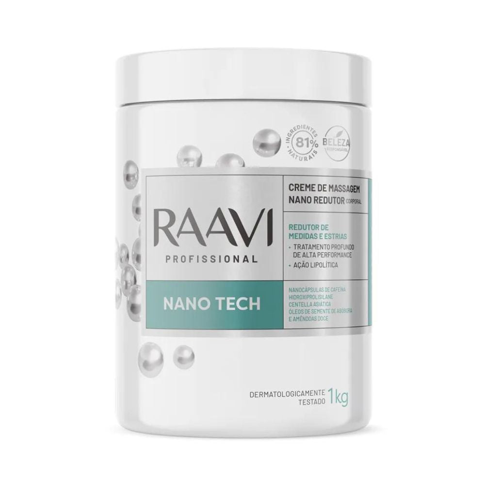 Raavi Creme de Massagem Nano Redutor 1 Kg