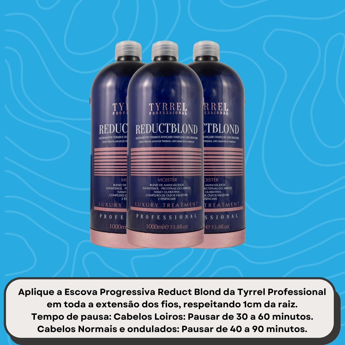 Kit Tyrrel Reductblond 3 Alinhamento Térmico 1 Litro