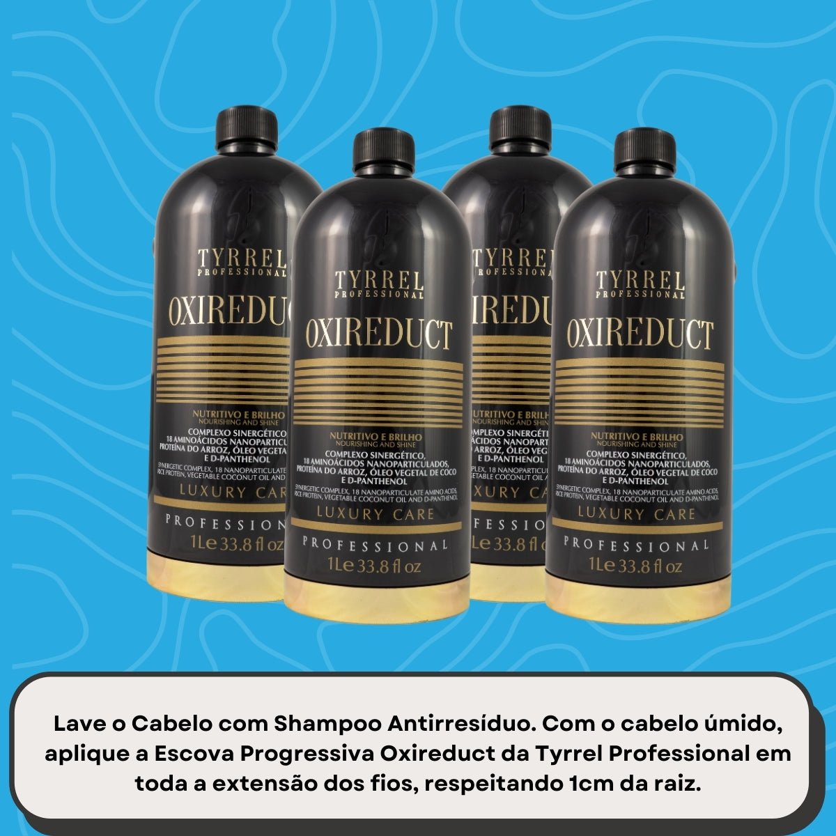 Kit Tyrrel Oxireduct 4 Escova Progressiva 1 Litro