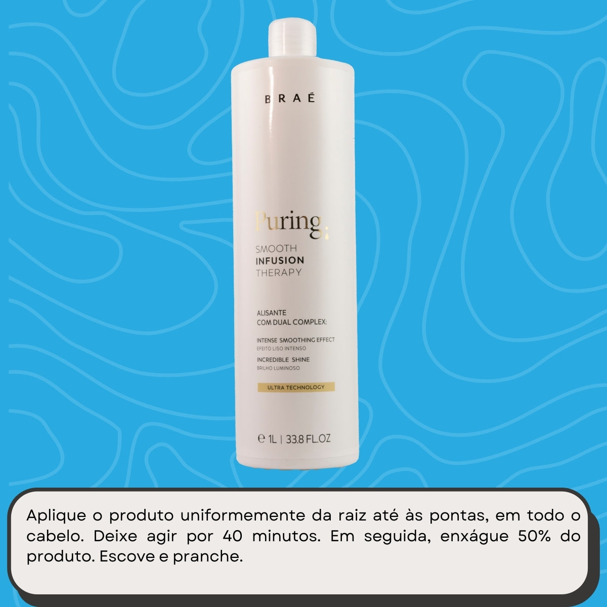 Progressiva Braé Puring Smooth Infusion Therapy Redutor de Volume 1 Litro