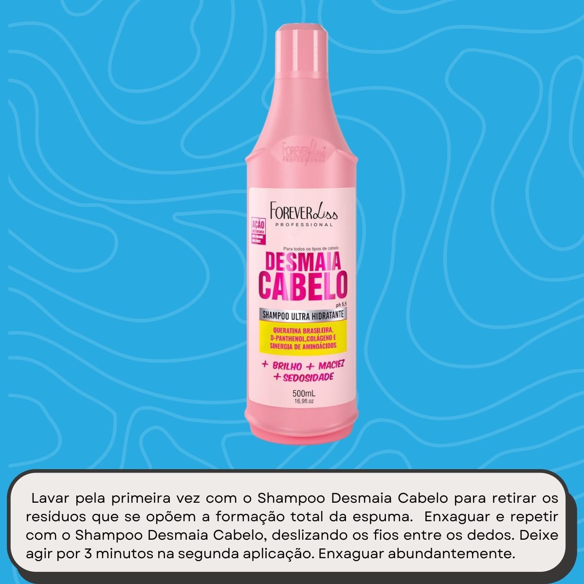 Shampoo Forever Liss Desmaia Cabelo 500 ml