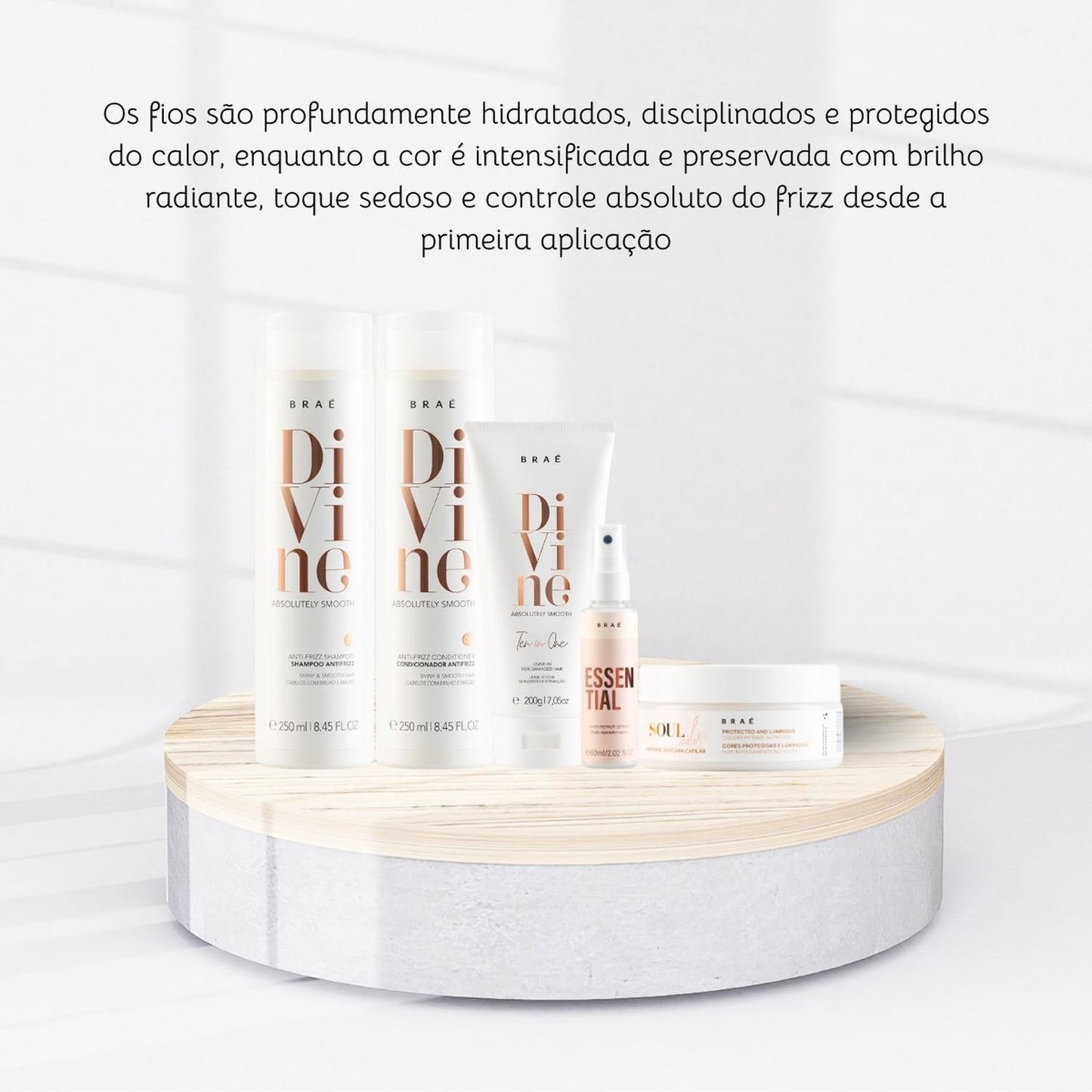 Kit Braé Divine Essential Spray Tratamento 5 Produtos