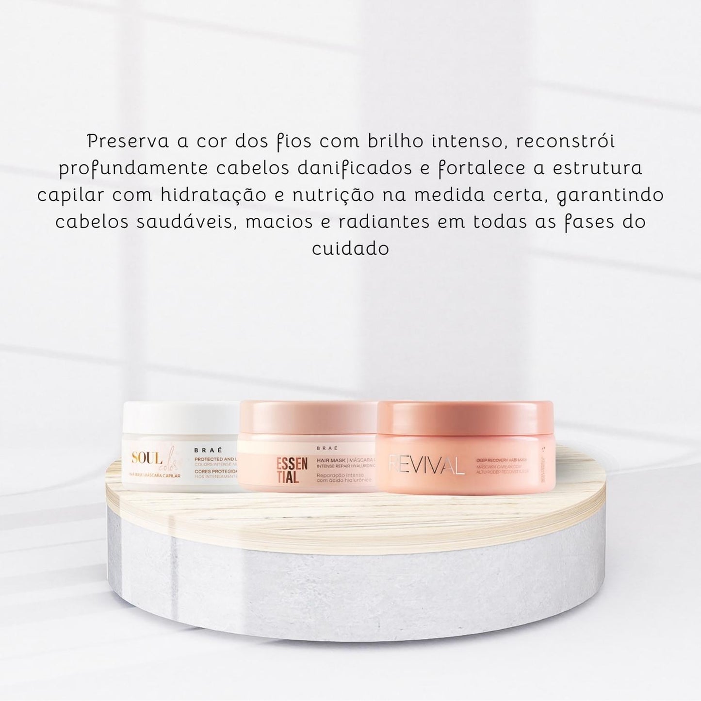 Kit Braé Máscaras Cronograma Capilar 3x200g