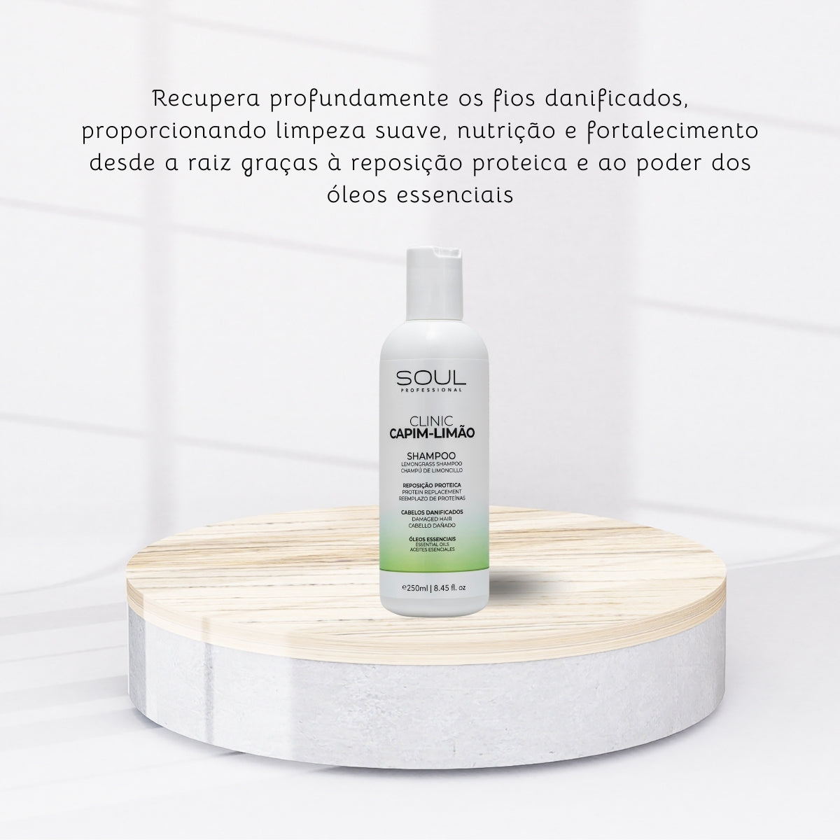 Shampoo Soul Clinic Oleos Essenciais Capim Limão 250 ml