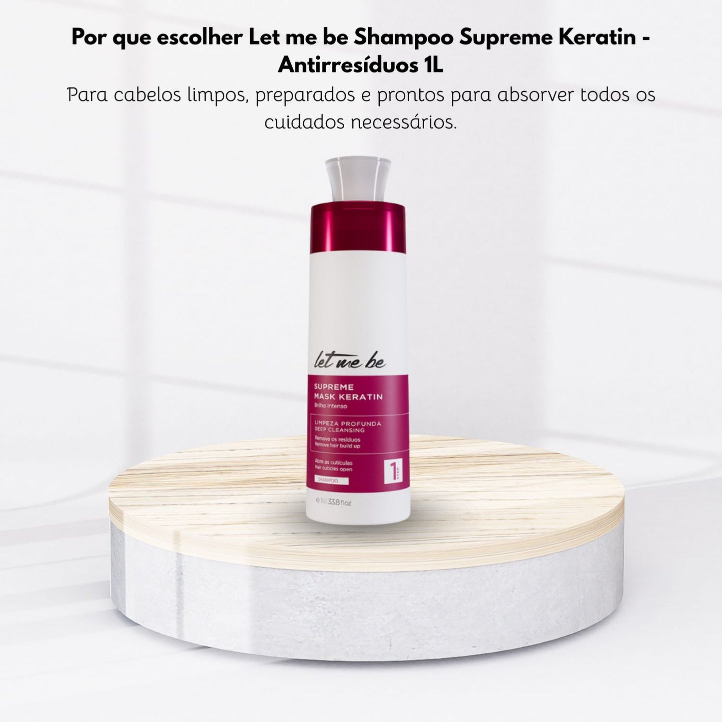 Shampoo Let Me Be Supreme Mask Keratin Alinhamento 1 Litro