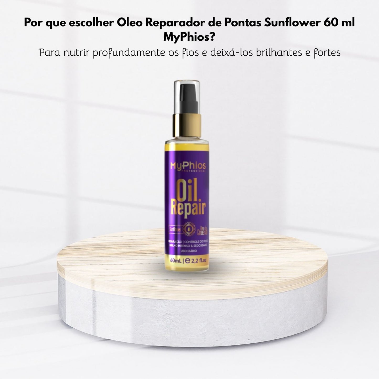 Oleo MyPhios Reparador Pontas Nutrição e Brilho 60 ml