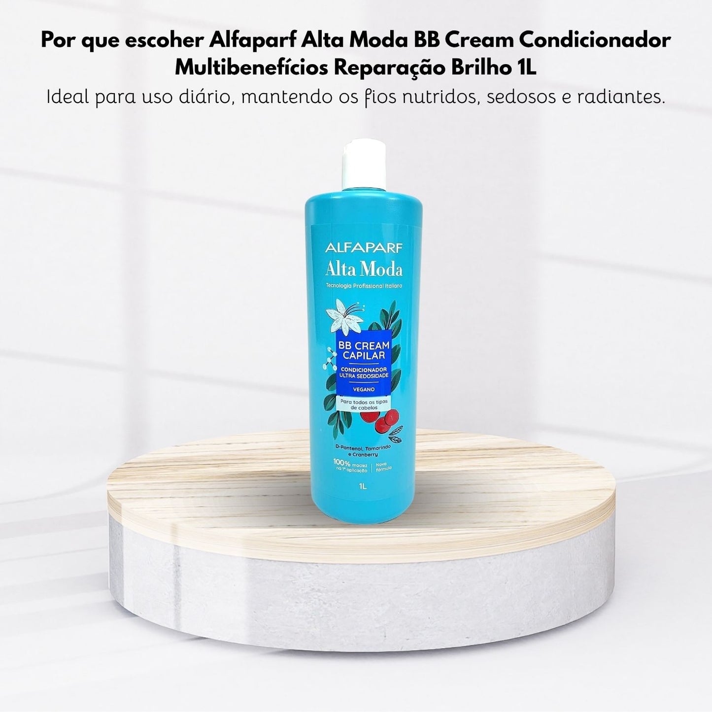 Condicionador Alfaparf Alta Moda BB Cream Multibenefícios Reparação Brilho 1 Litro