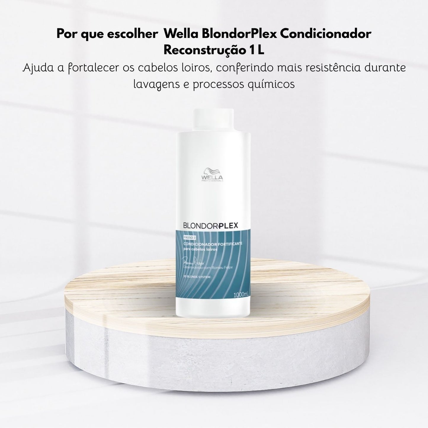 Condicionador Wella BlondorPlex Reconstrução 1 Litro