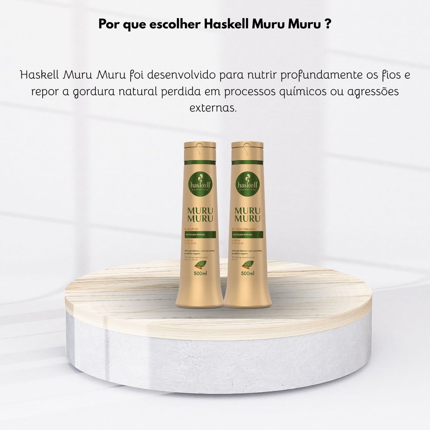 Kit Haskell Muru Muru Shampoo e Condicionador 500ml