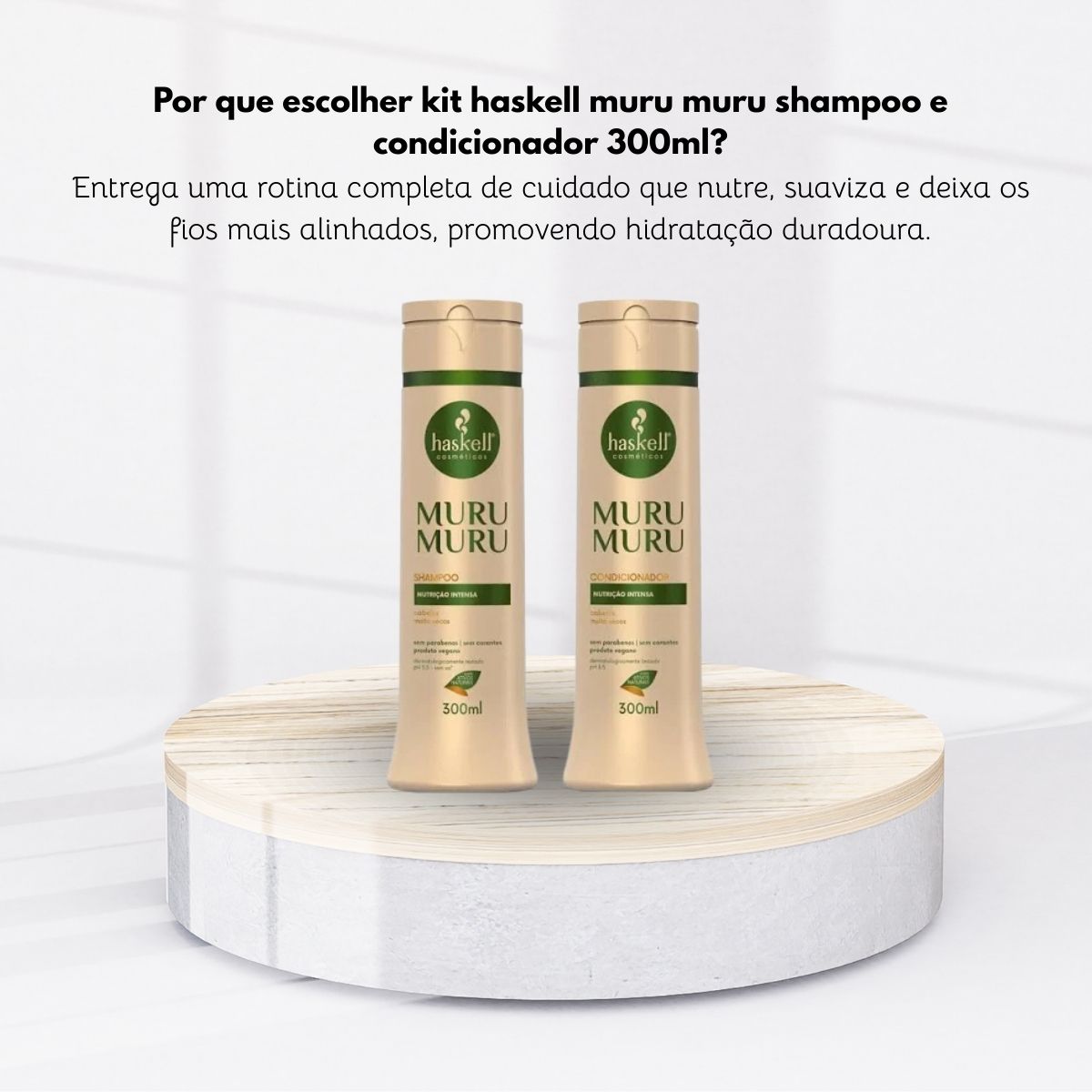 Kit Haskell Muru Muru Shampoo e Condicionador 300ml