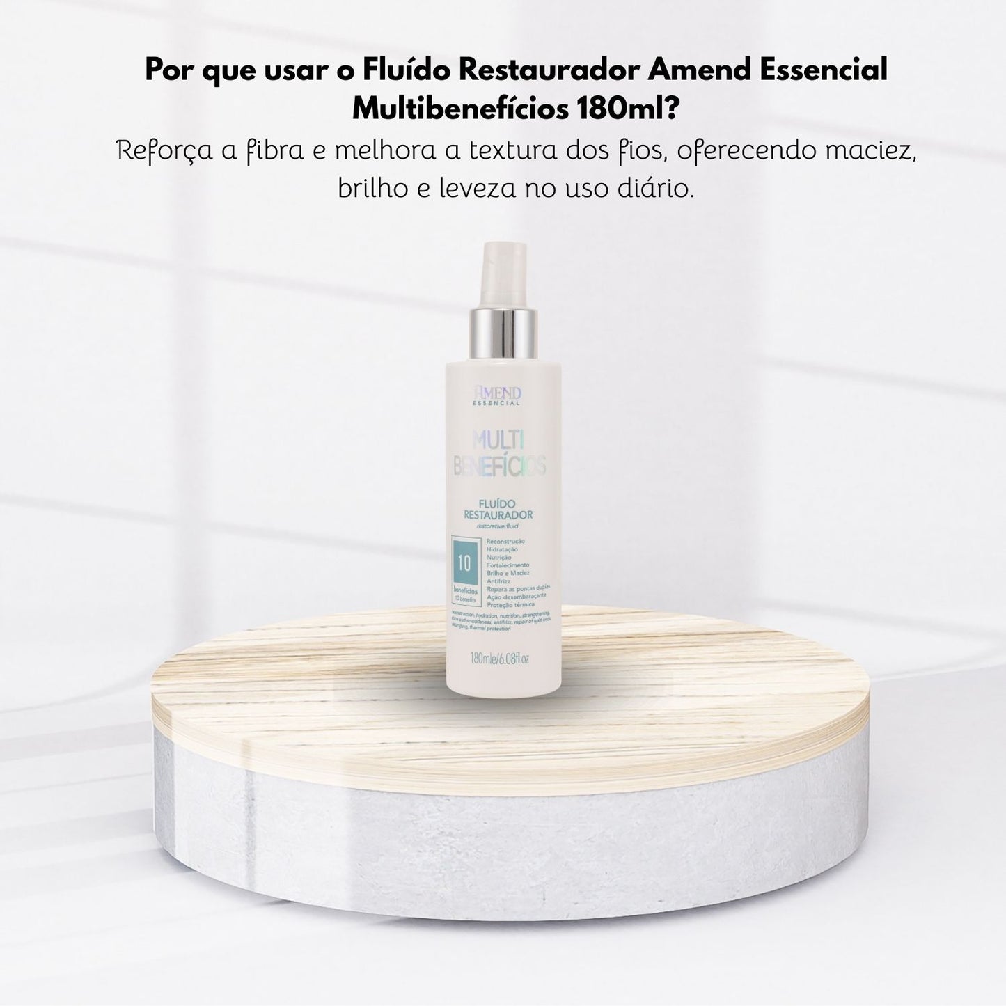 Fluído Restaurador Amend Essencial Multibenefícios 180 ml
