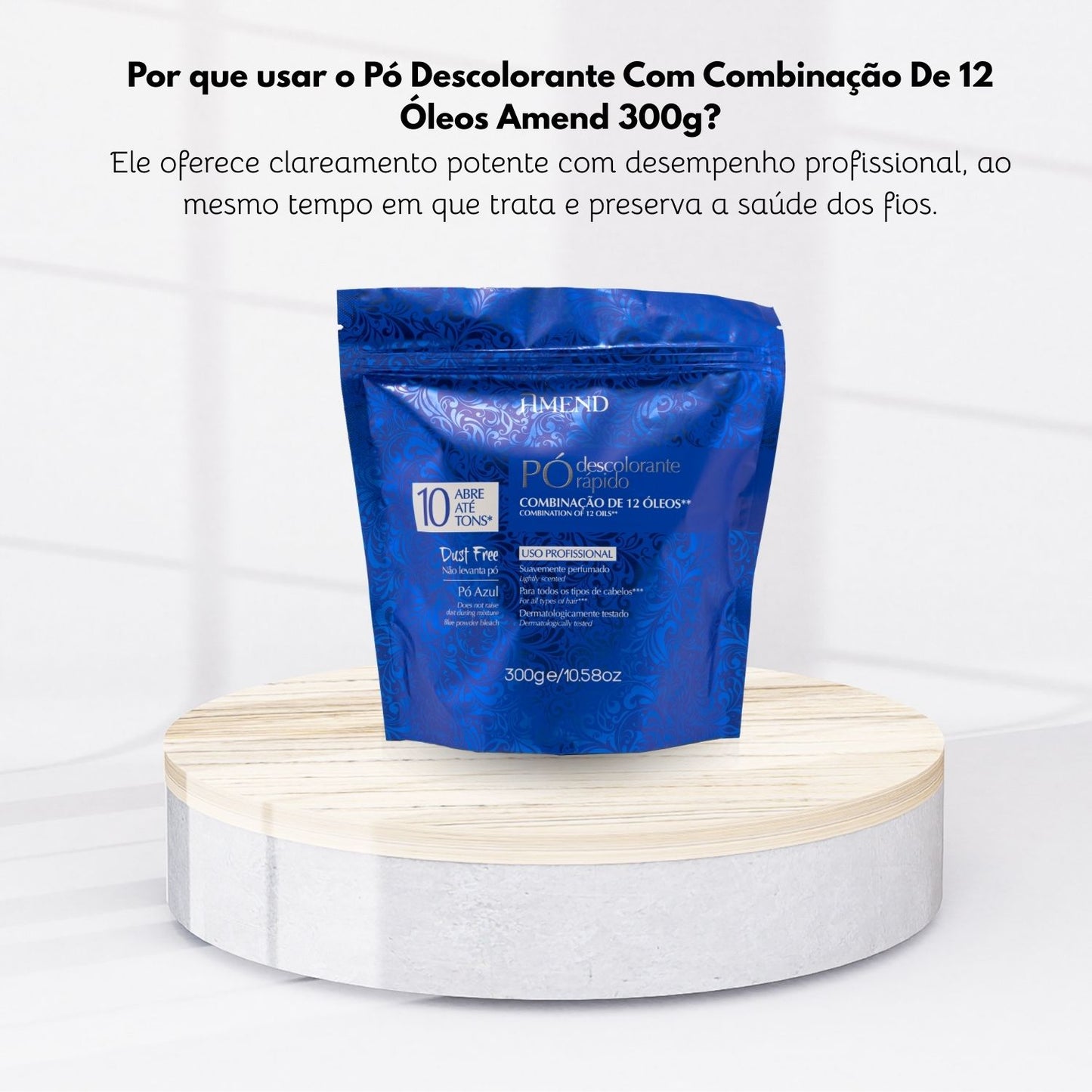 Pó Descolorante Com Combinação De 12 Óleos Amend 300 g