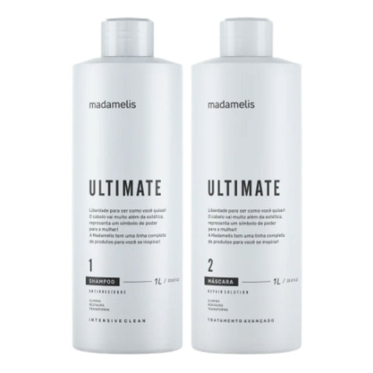 Kit Madamelis Ultimate Escova Progressiva (2 x 1 Litro)