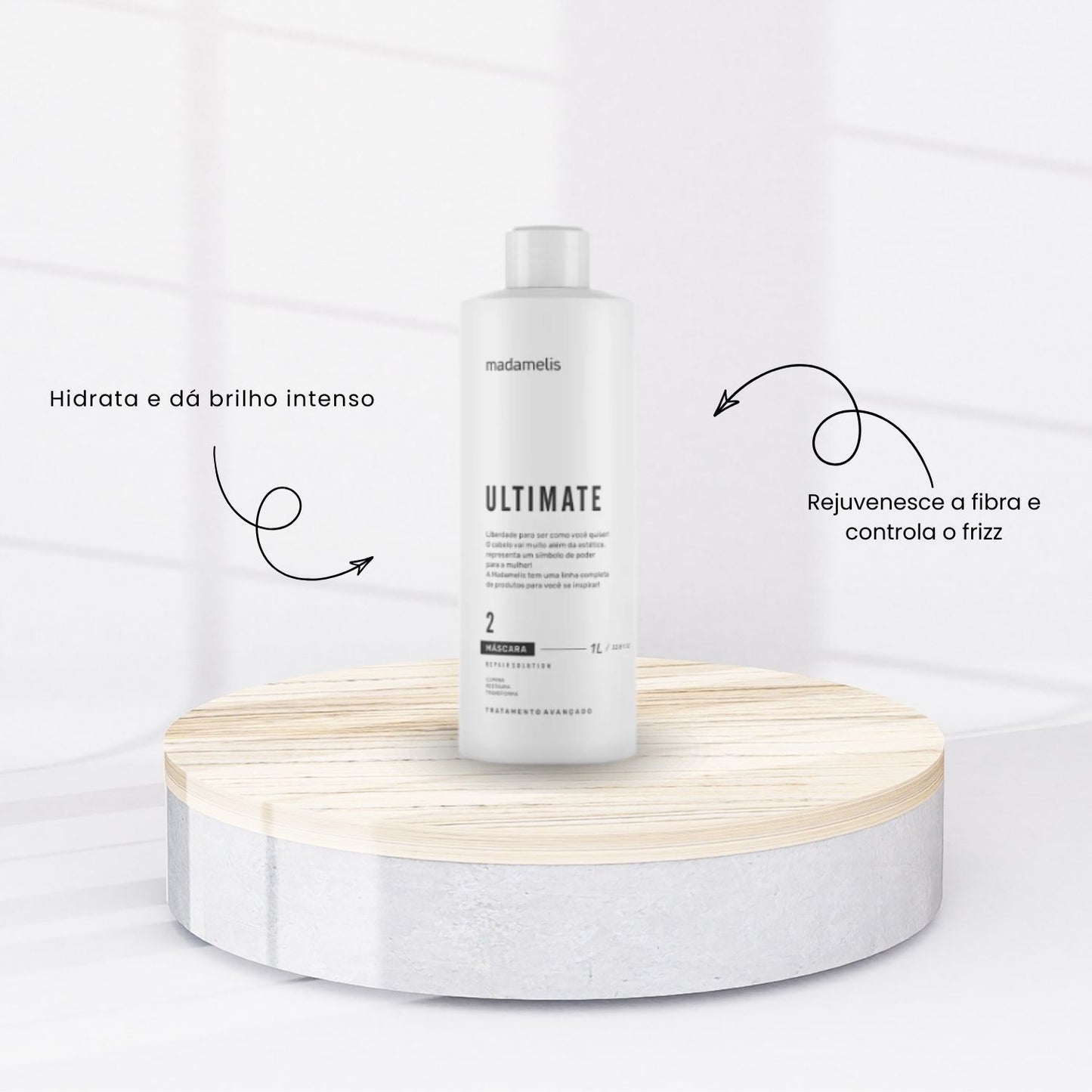 Kit Madamelis Ultimate Escova Progressiva (2 x 1 Litro)