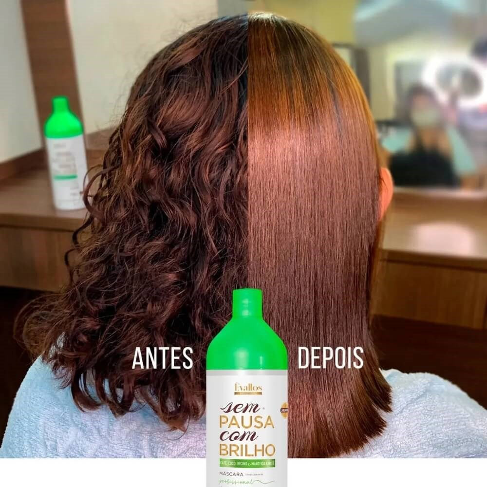 Kit Évallos Sem Pausa com Brilho 2 Progressiva 1 Litro