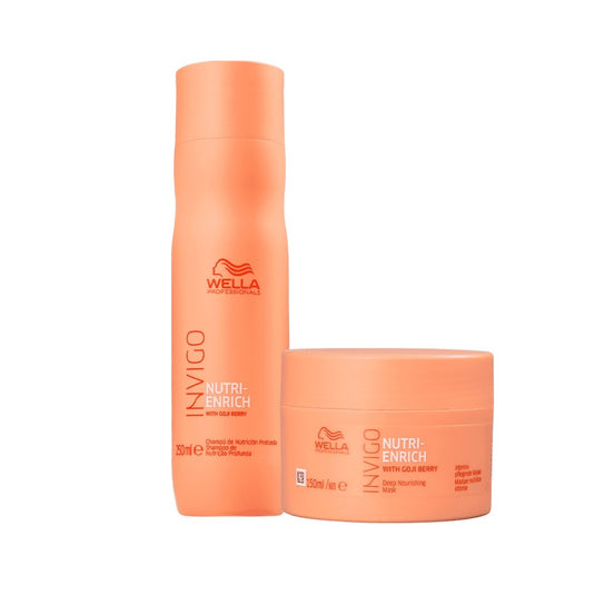 Kit Wella Nutri-Enrich Shampoo 250 ml + Máscara 150 ml