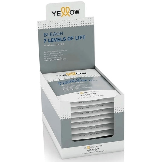 Pó Descolorante Yellow Bleach 7 Levels Of Lift 12x20g