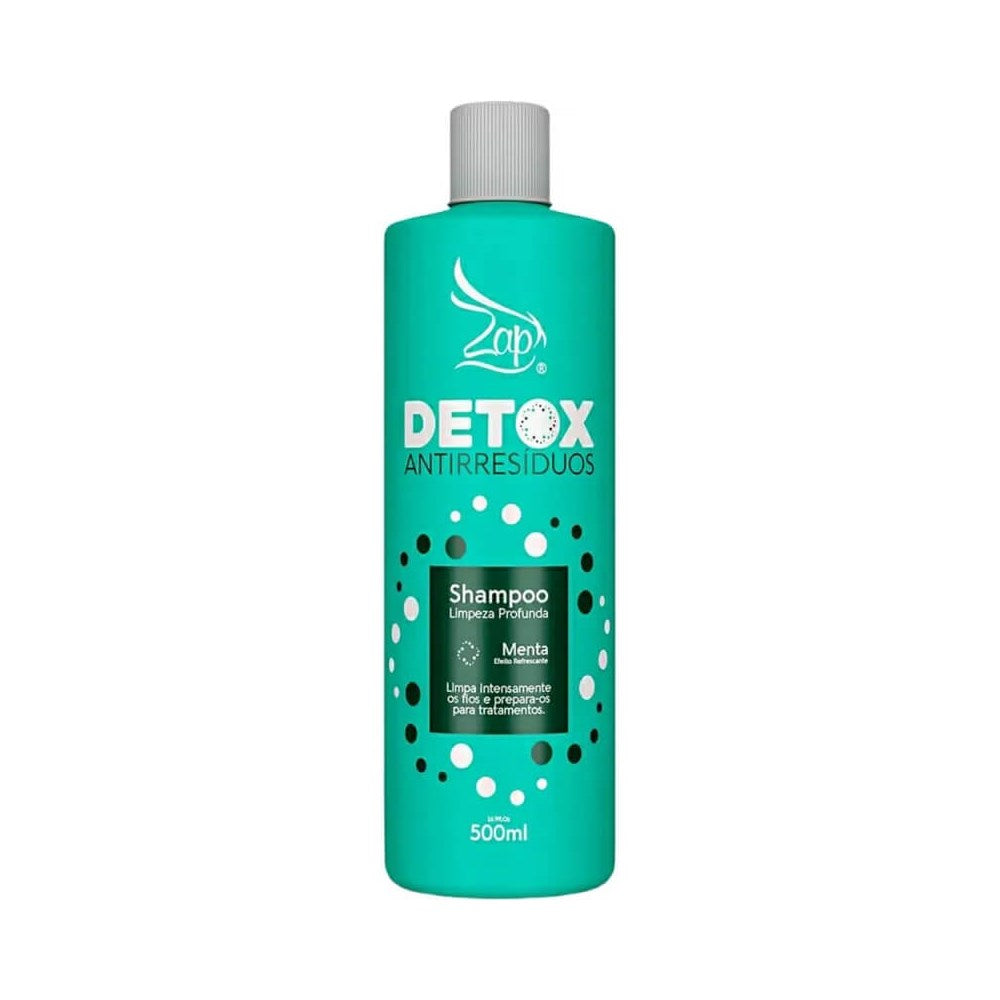 Shampoo Zap Detox Antirresíduos Menta 500 ml