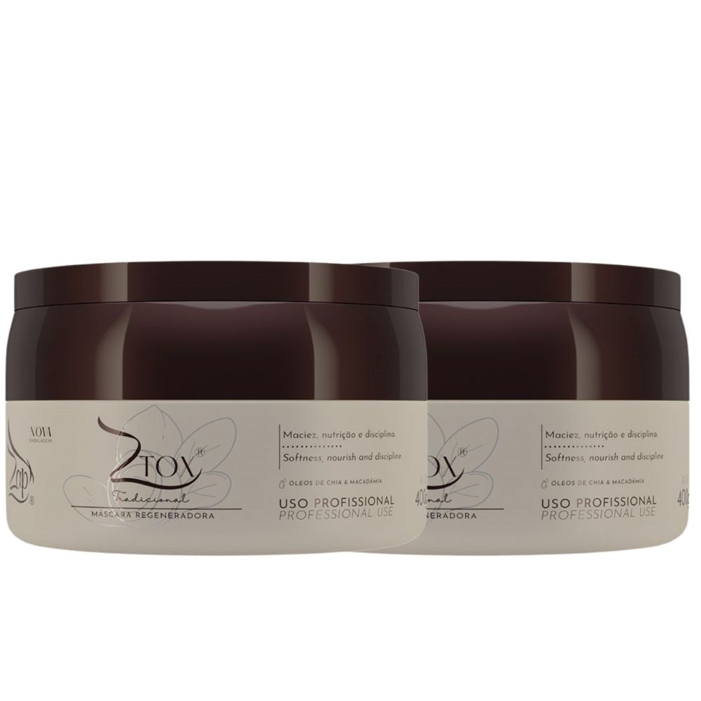 Kit Zap Ztox Máscara Regeneradora 2 x 400g