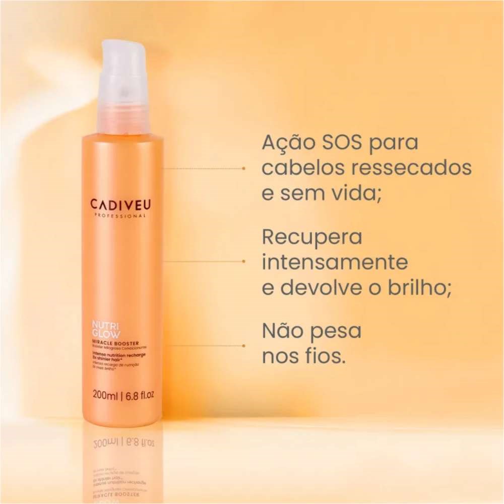 Kit Cadiveu Nutri Glow 2 Fluído de Tratamento 200 ml
