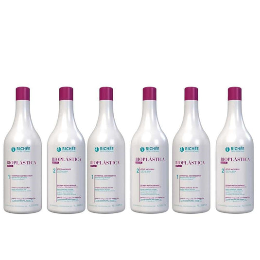 Kit Richée Bioplástica Capilar Escova Progressiva 3 s (2 X 1 Litro)