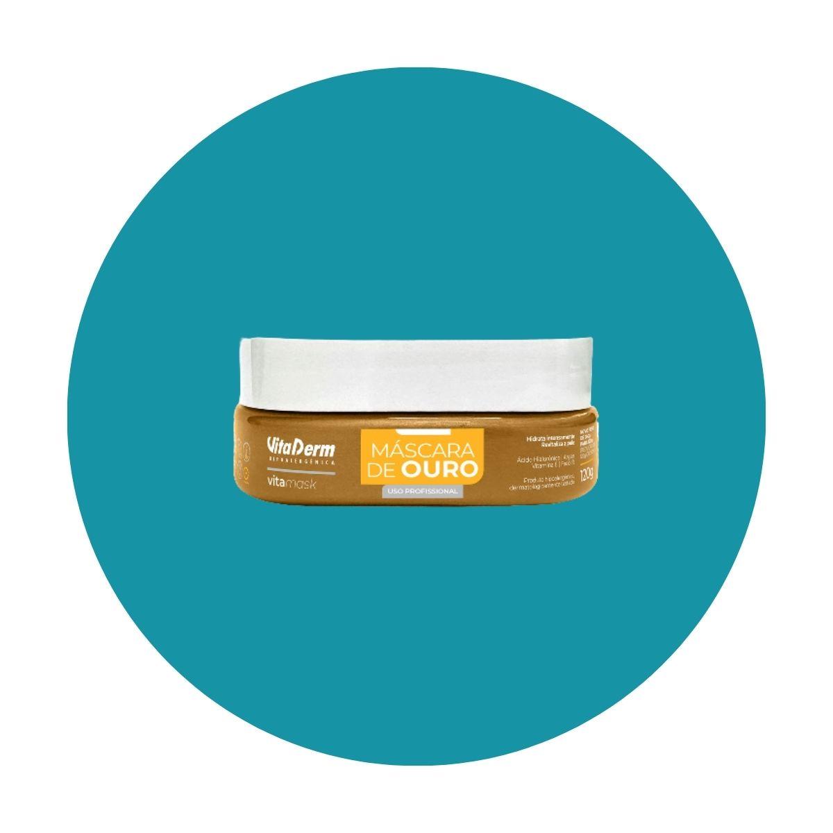 Vita Derm Hipoalergênica VitaMask Ouro Máscara 120g