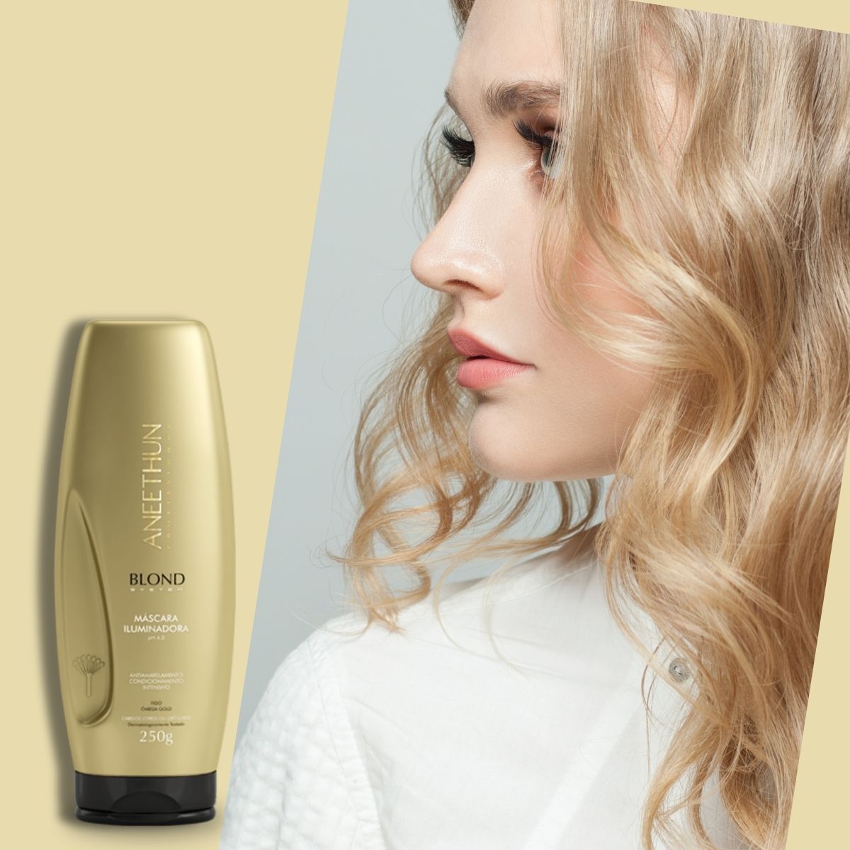 Máscara Aneethun Blond Iluminadora 250g