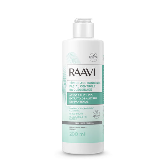Raavi Tônico Adstringente Facial Controle da Oleosidade 200 ml