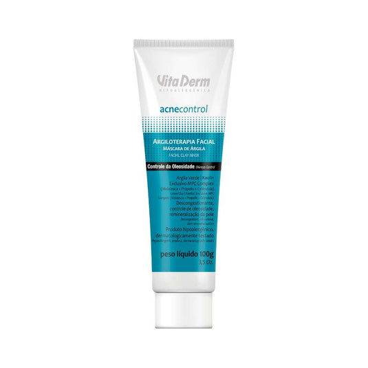 Vita Derm Acne Control Argiloterapia Máscara Facial 100g