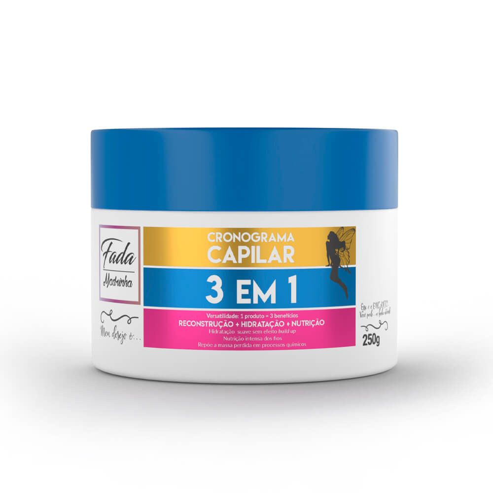 Máscara Fada Madrinha Cronograma Capilar 3 em 1 - 250g
