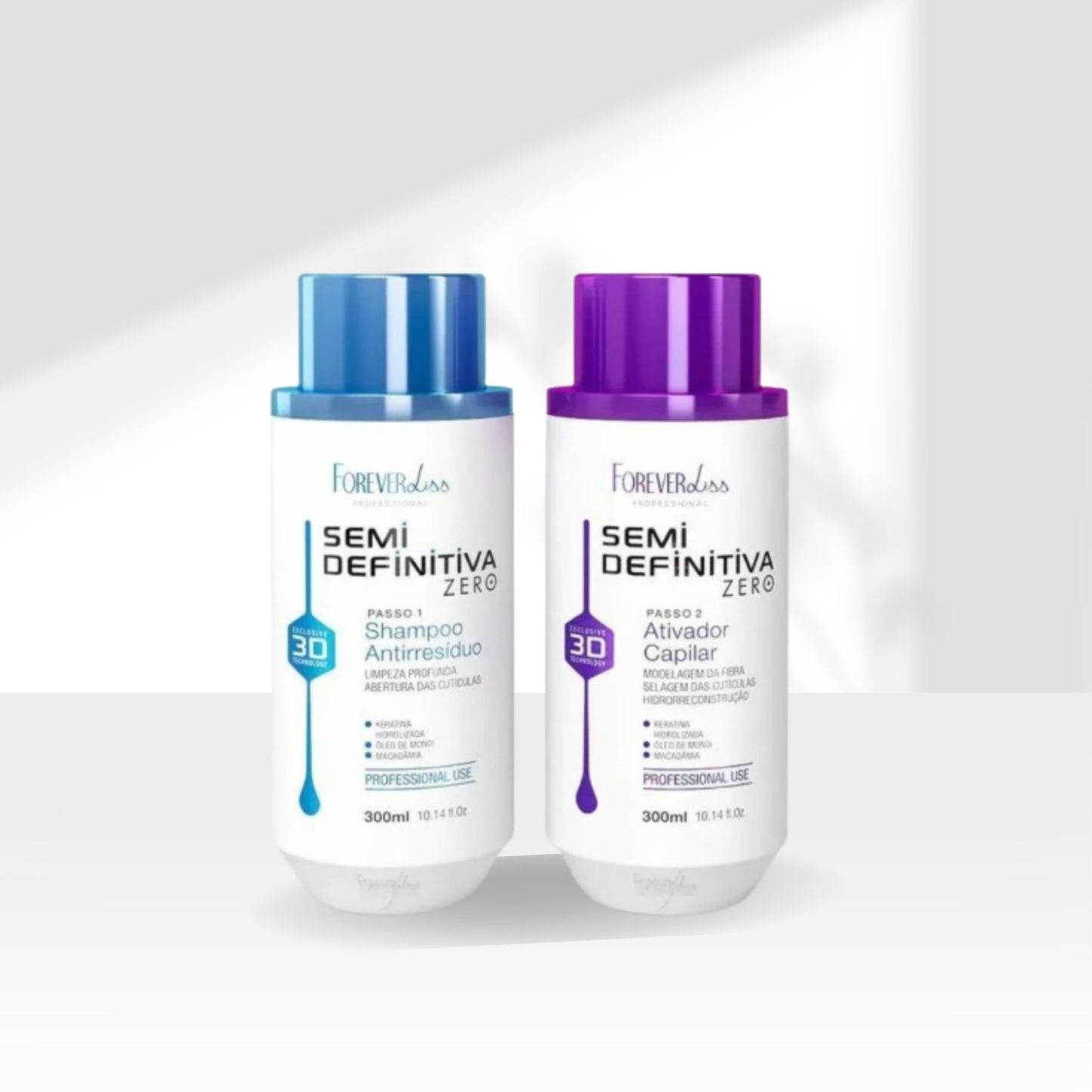 Kit Forever Liss Semi Definitiva Zero Escova 2x300 ml