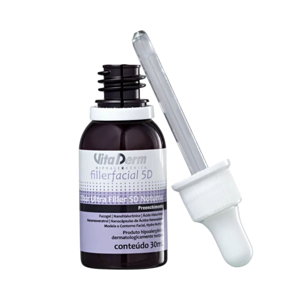 Vita Derm Filler Facial 5D Sérum Noturno 30 ml