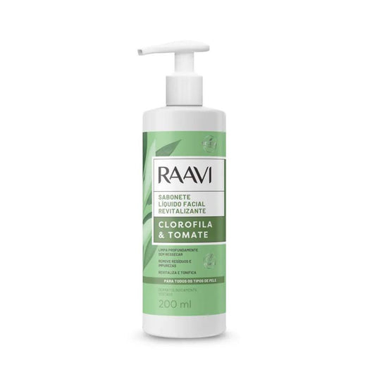 Raavi Sabonete Líquido Facial Revitalizante Clorofila e Tomate 200 ml