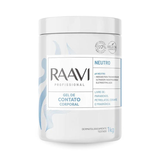 Raavi Gel de Contato Corporal Neutro 1 Kg