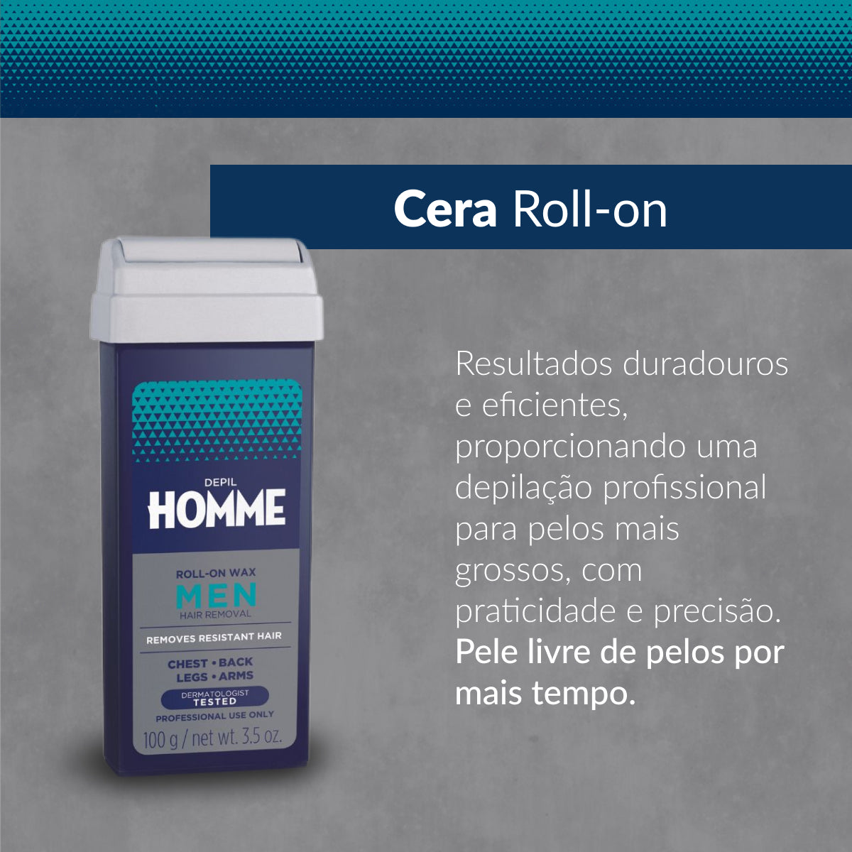 Cera Depilatória Depil Bella Homme Roll-On 100g