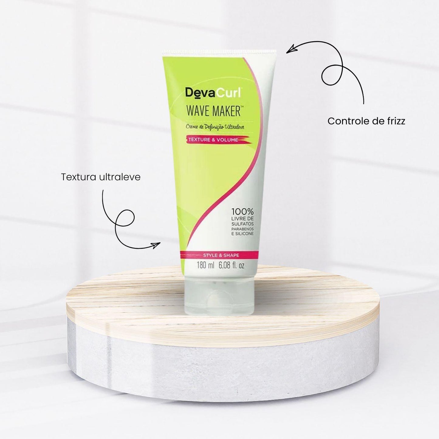 Leave-in DevaCurl Wave Maker Creme de Definição Ultraleve 180 ml