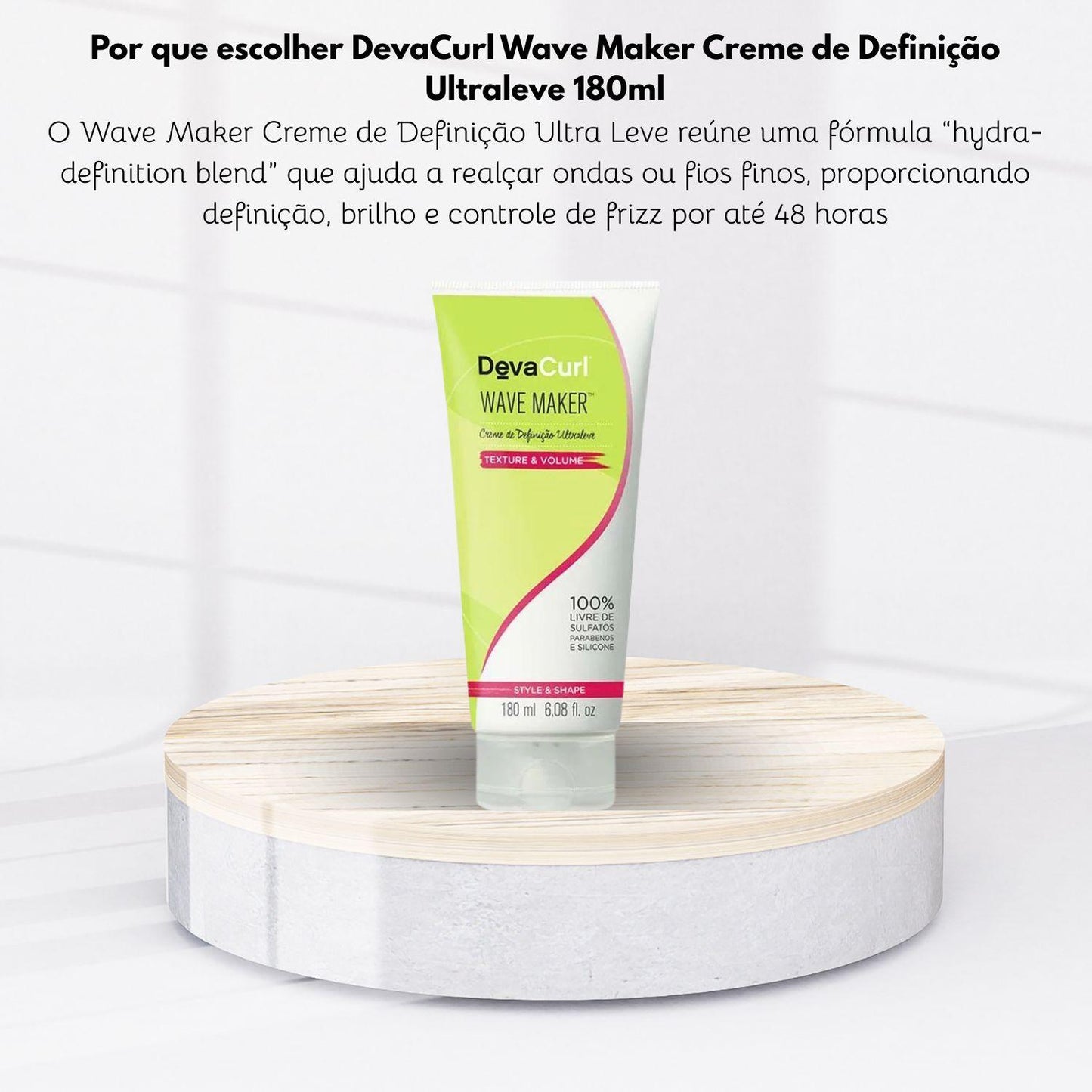 Leave-in DevaCurl Wave Maker Creme de Definição Ultraleve 180 ml