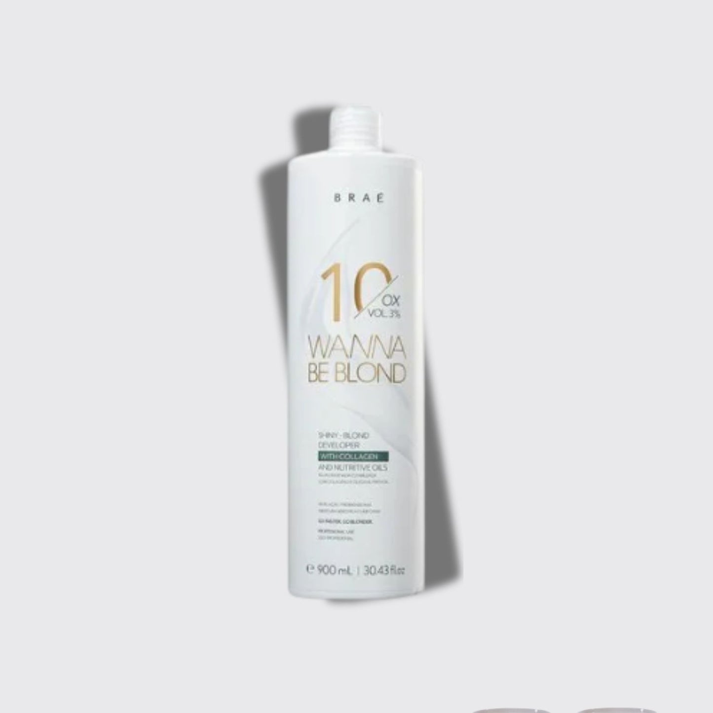 Agua Oxigenada Braé Wanna Be Blond 10 Volume Ox 900 ml