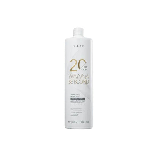 Agua Oxigenada Braé Wanna Be Blond 20 Volume Ox 900 ml