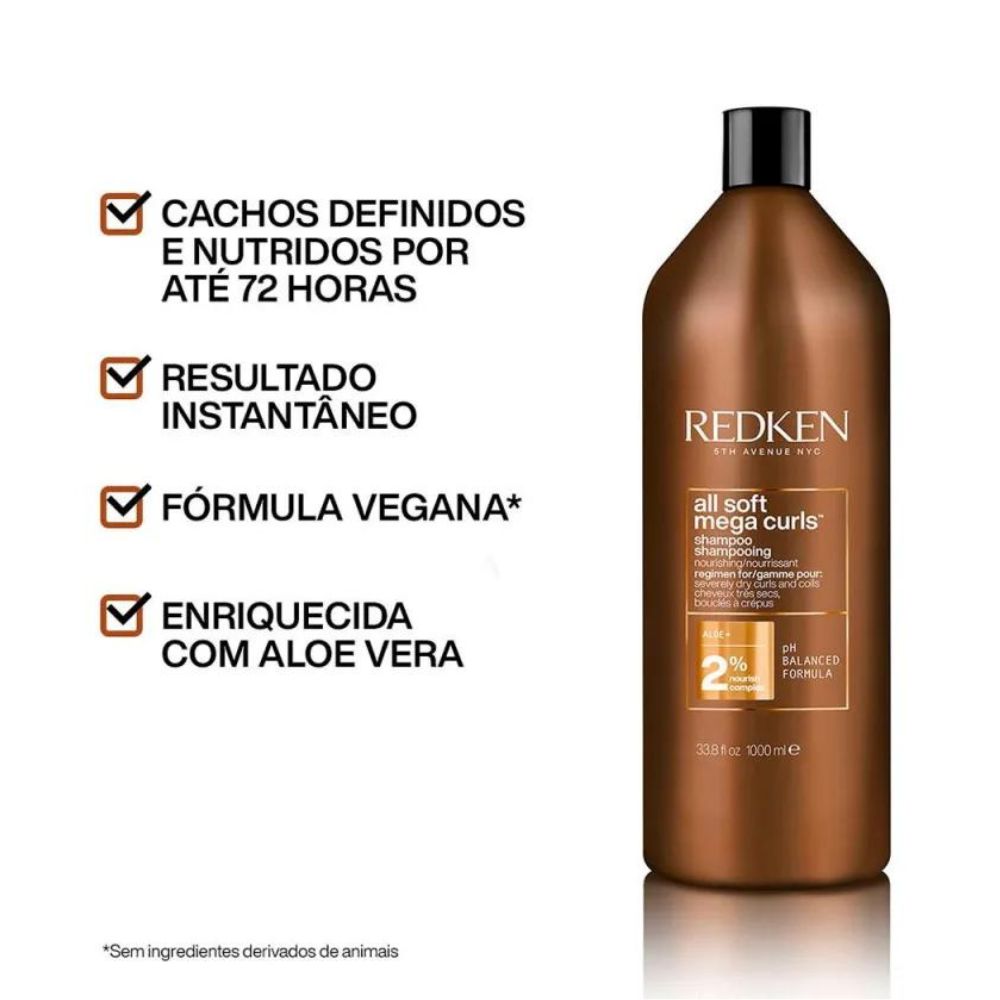 Shampoo Redken All Soft Mega Curls 1 Litro