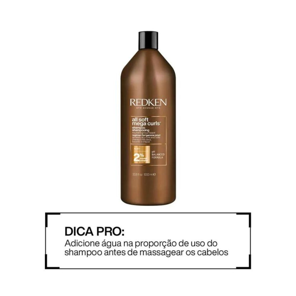 Shampoo Redken All Soft Mega Curls 1 Litro