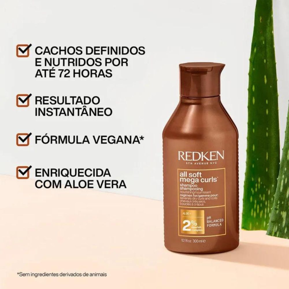 Shampoo Redken All Soft Mega Curls 300 ml