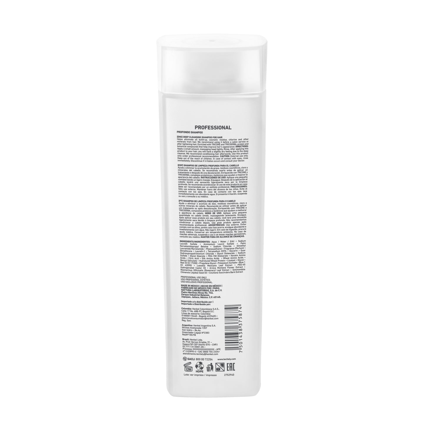 Shampoo Tec Italy Profondo 300 ml
