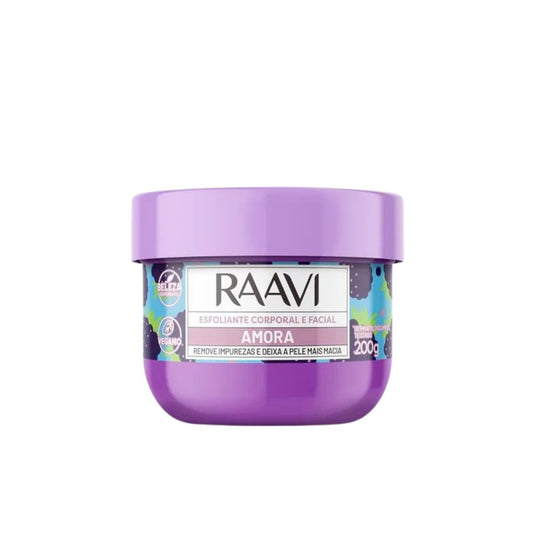 Esfoliante Raavi Creme Corporal e Facial Amora 200g