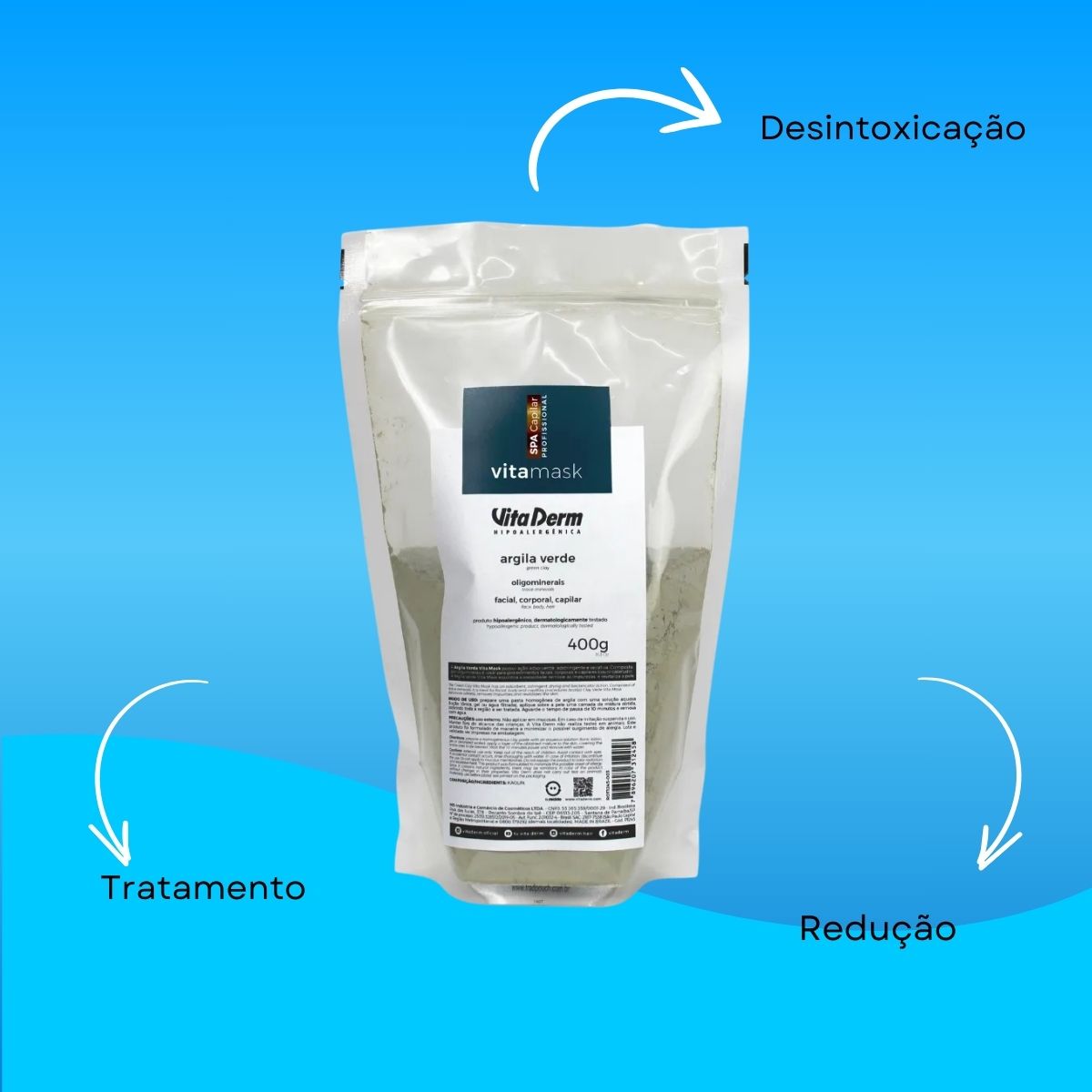 Vita Derm Argila Verde 400g