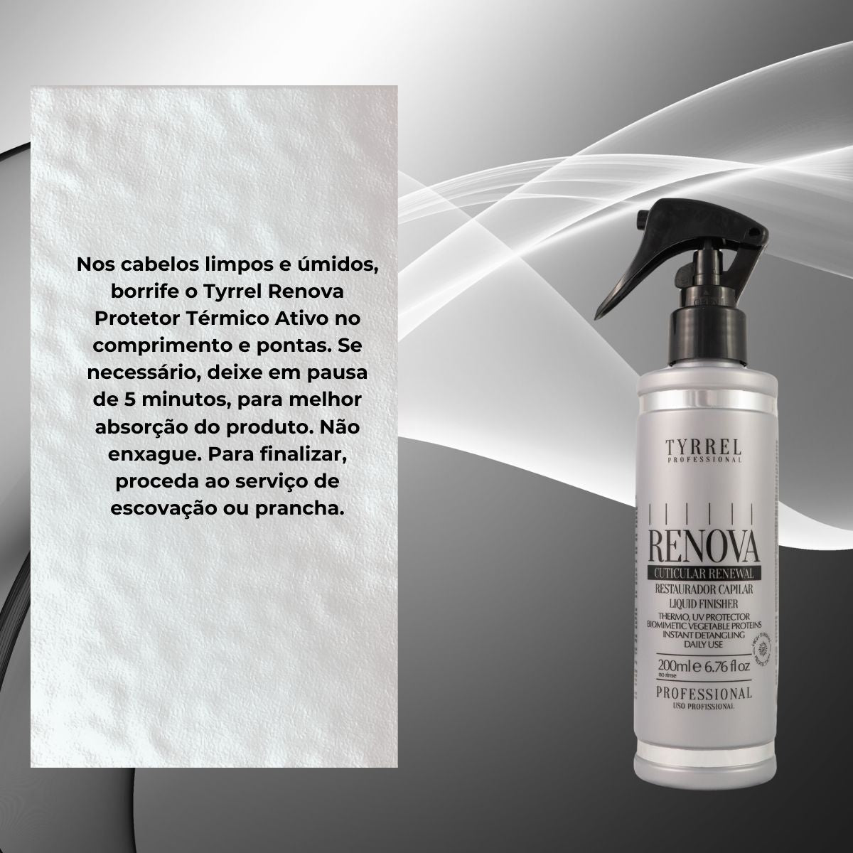 Protetor Témico Tyrrel Renova Restaurador Capilar 200 ml