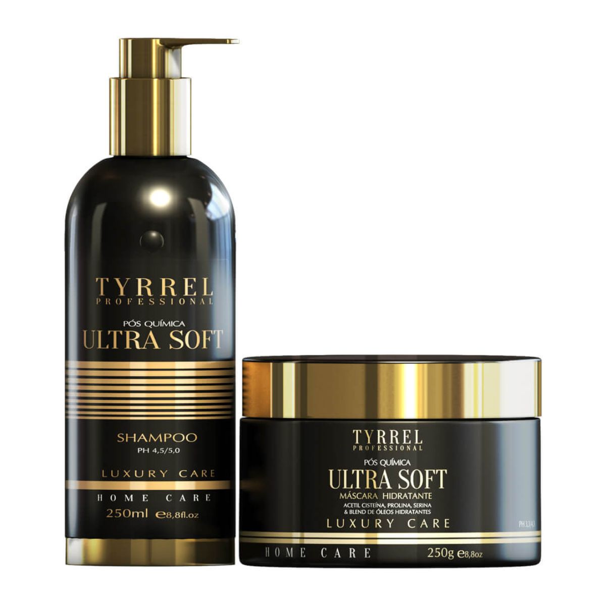 Kit Tyrrel Ultra Soft Shampoo 250 ml e Máscara 250g